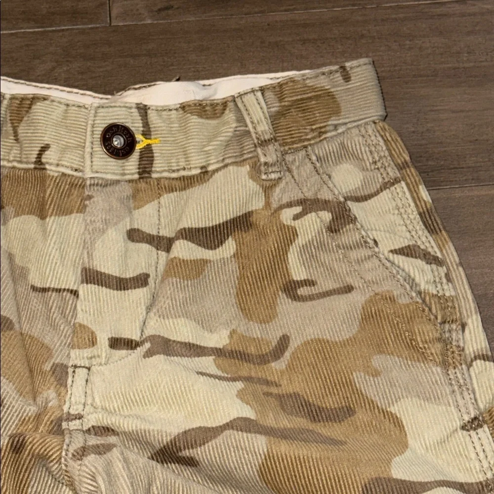 Oshkosh Camo Print Corduroy Pants Youth SZ 7